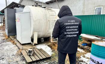 На Волині податківці виявили факт зберігання понад 3 тони дизельного пального без ліцензії