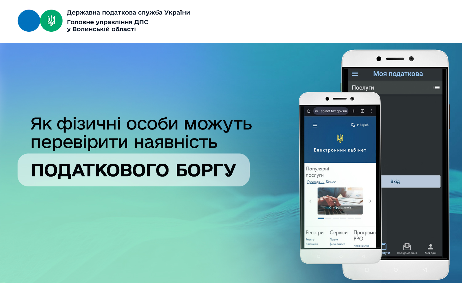 Як фізичні особи можуть перевірити наявність податкового боргу