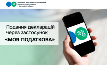 Подання декларацій через застосунок «Моя податкова»